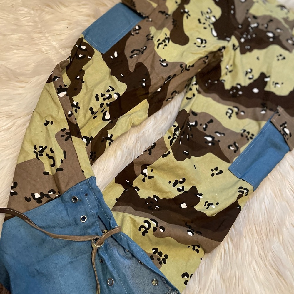 Animal Camo Flare pants